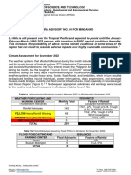 Climate Advisory No. 14 (La Niña) - Dec2022