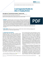 Adoption of Virtual and Augmented Reality For Mathematics Education A Scoping Review PDF