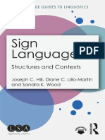 Sign Languages - Structures and Contexts (Routledge Guides To Linguistics) PDF