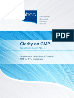 PHSS Clarity On GMP Guidance No.3 Qualification of No Touch Transfer For RTU Containers