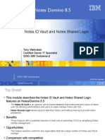 Notes Id Vault and Shared Login