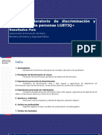 Presentación de Resultados Estudio Exploratorio Sobre Discriminación y Violencia Hacia Personas LGBTI+