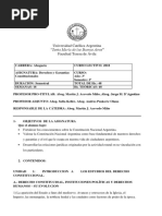 Derechos y Garantías Constitucionales Plan 2006