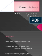 Contrato de Doação: Prof. Fernando Augusto de Vita Borges de Sales