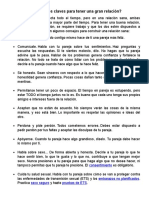 Cuáles Son Los Puntos Claves para Tener Una Gran Relación Sana