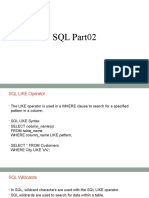 Structured Query Language Part2