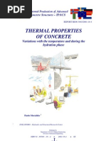 Thermal Properties of Concrete: Variations With The Temperature and During The Hydration Phase