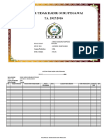 Daftar Ketidakhadiran Guru