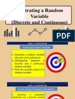 Illustrating A Random Variable (Discrete and Continuous)