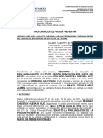 Requerimiento de Prolongación de Prisión Preventiva