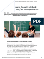 Desenvolvimento Cognitivo Infantil - Percepções, Reações e Competências - NeuroSaber