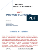 Unit IV-Basic Tools of Astronomy