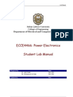 ECCE4466: Power Electronics Student Lab Manual: Department of Electrical and Computer Engineering