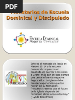 Ministerios de Escuela Dominical y Discipulado