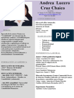 Curriculum Vitae - Andrea Lucero Cruz Chaico