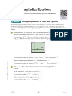 11.3 Solving Radical Equations: Explore