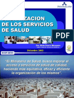 Organizacion de Los Servicios de Salud