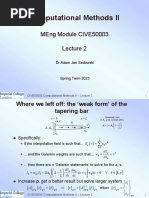 CIVE50003 Computational Methods II - Lecture II - 150123 V3