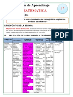 Sesión de Aprendizaje 1° - Del 3