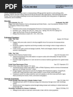 Matisse Gilmore 2022-2023 Resume