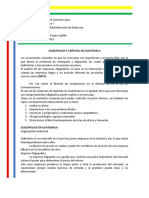 Oligopolios y Monopolios en Guatemala