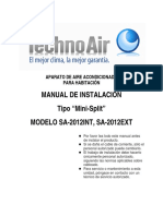 Silo - Tips - Manual de Instalacion Tipo Mini Split Modelo Sa 2012int Sa 2012ext