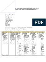 Assessment Diagnosis Planning Intervention Rationale Evaluation Subjective Data: Short-Term Goal: Independent Independent