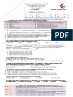 Examen Español Segundo Trimestre 2 Azael