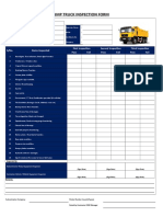 Dump Truck Inspection Form