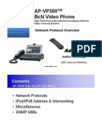 Ap-Vp300 BCN Video Phone: Network Protocol Overview