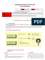 Ficha de Los Elementos de La Comunicacion - Tercero