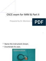 TOACS OSCE Exam For IMM & Part II