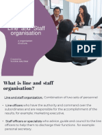 Line and Staff Organisation