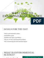 WEEK 1-Introduction To Enviromental Science