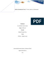 Tarea 2. Vectores, Matrices y Determinantes