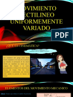 Movimiento Rectilineo Uniformemente Variado Cinematica BMP Fabi