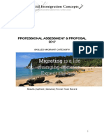 Professional Assessment and Proposal Working in NZ 2017