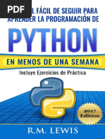 PYTHON en Menos de Una Semana - Con Ejercicios de Práctica PDF