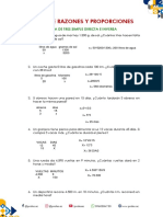 Tarea de Razones y Proporciones