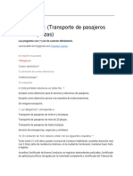 D1 Transporte de Pasajeros 8 Plazas