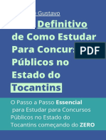 (EBOOK) Guia Definitivo de Como Estudar para Concursos P - Blicos No Estado Do Tocantins