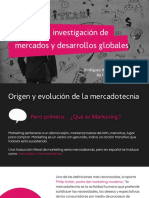 Marketing, Investigación de Mercados y Desarrollos Globales