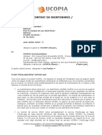 Contrat de Maintenance U