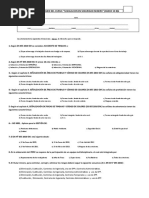 EXAMEN DEL CURSO LEGISLACION EN SEGURIDAD MINERA Matriz 14B - ALTERNO