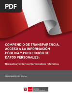 Compendio de Transparencia A La Información y Acceso A La Información Púbica - Perú 2021