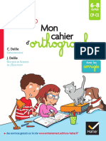 Mon Cahier D 39 Orthographe PDF