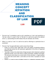 1 Meaning, Concept Defintion and Classification of Law