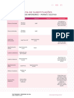 Lista de Substitui Es - Membros Inferiores e Superiores PDF