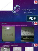 Zain E-Band Project Quality of Implementation V1.0