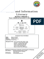 MIL Q4 - Mod1 - Power of Media and Information To Affect Change PDF